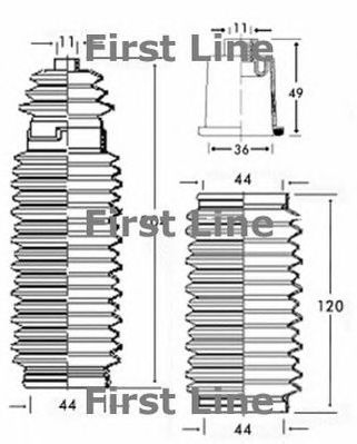 FIRST LINE fsg3164 -  Пыльник, рулевое управление